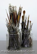 Studio paintbrushes