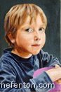 Boy With Pink Bowl